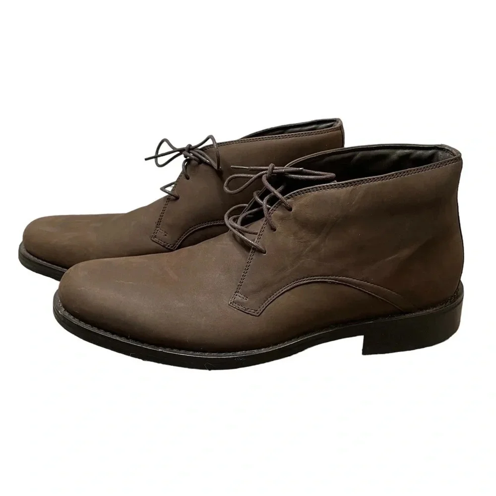 Cole Haan Men’s Brown Suede Lace Up Chukka Ankle Boot Shoe Size 12